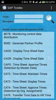 SAP Tcodes capture d'écran 3