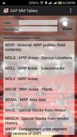 SAP MM Tables plakat