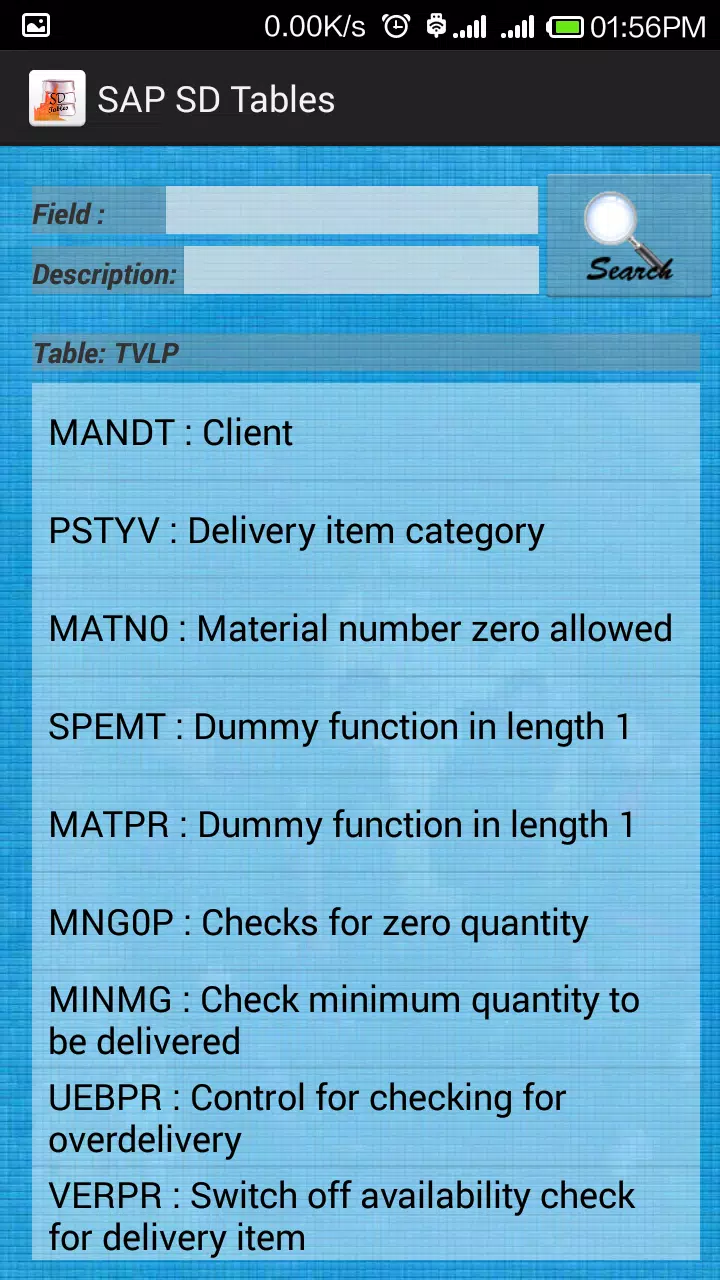 SAP SD Tables APK for Android Download