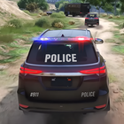 voiture de police conduite 3D icône