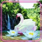 Waterfall Swans ikona