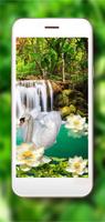 Waterfall Swans plakat