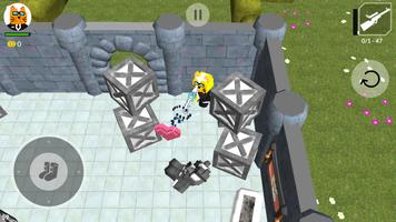Kucing vs Anjing - 3D Top Down poster