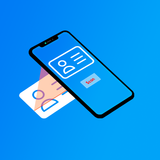 Business card scanner & reader icon