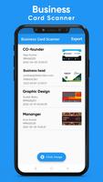 Business card scanner & reader poster