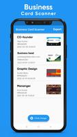 Business card scanner & reader Affiche
