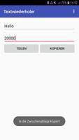 Textwiederholer Plakat