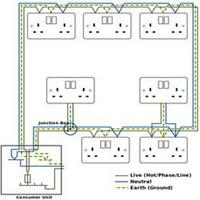 electrical house wiring diagram постер
