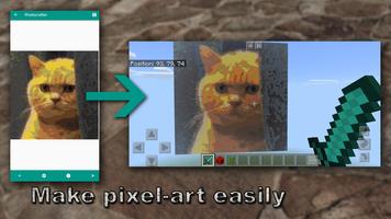 Pixelart builder for Minecraft الملصق