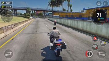 US Police Bike Rider Simulator الملصق