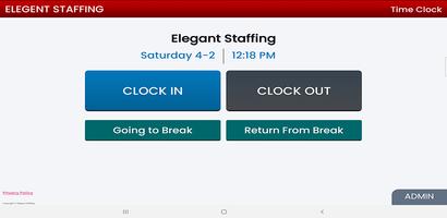 Elegant Staffing Time Clock capture d'écran 1