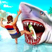 Angry Shark Attack Games Affiche