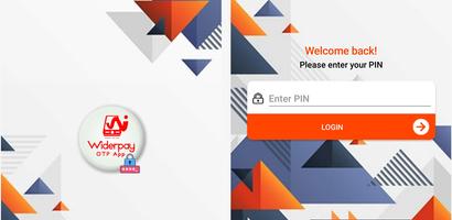 Widerpay otp app capture d'écran 3