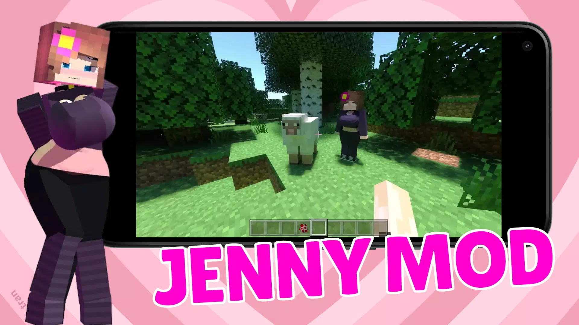 Pocket Edition Jenny Mod - Virtual Girlfriend, Ellie, Bia, Allie