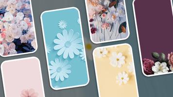 Pastel Floral Wallpaper Plakat