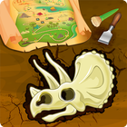 save the dinosaur fossils Zeichen