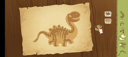 save the dinosaur fossils Affiche