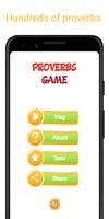 Proverbs Game - Proverb puzzle poster