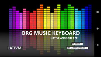 ORG music keyboard poster