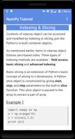 NumPy Tutorial imagem de tela 3