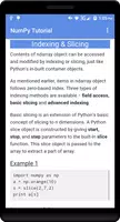 NumPy Tutorial captura de pantalla 3