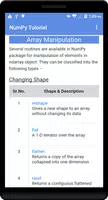 NumPy Tutorial captura de pantalla 4