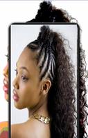 Fryzura dla Braid Black Girl plakat