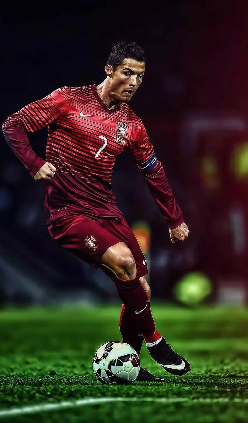 Bức tranh tượng trưng cho sự năng động, sáng tạo và thể hiện sự cống hiến tuyệt vời của Ronaldo trong sự nghiệp bóng đá.