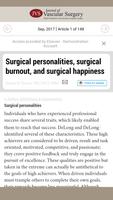 Journal of Vascular Surgery screenshot 1