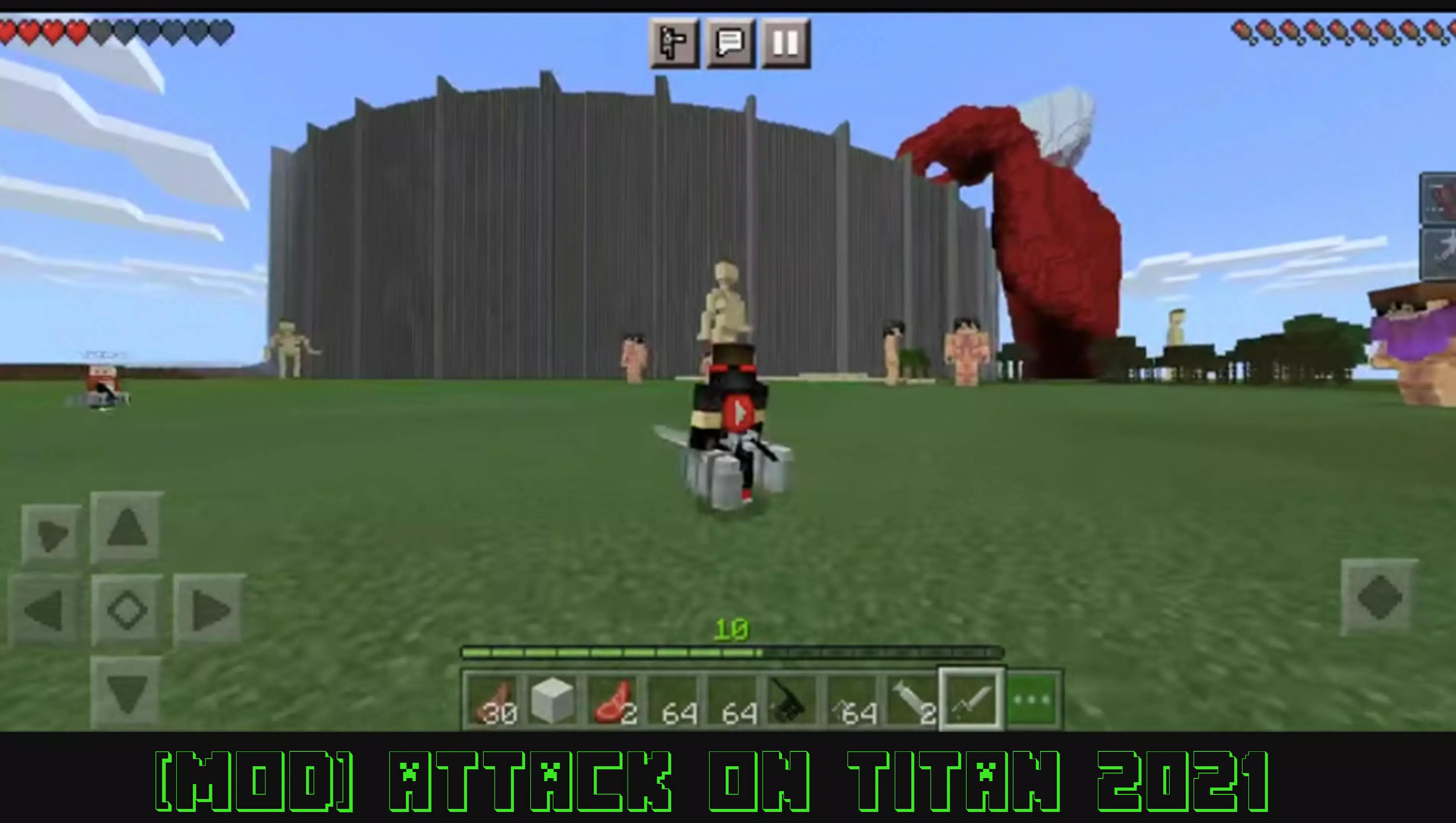 How to install the Attack on Titan mod in minecraft! 