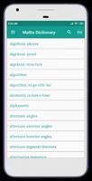 Maths Dictionary poster