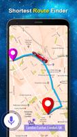 Leben Erde Karte GPS Stimme Fahren Richtungen Plakat