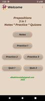 English Prepositions Affiche