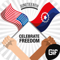Juneteenth GIF : Emancipation Day Wishes GIF