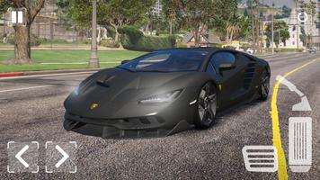 Drag Lambo Centenario Racing poster