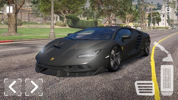 Drag Lambo Centenario Racing الملصق