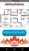 Plan de maison de conception Affiche
