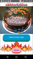 Gâteau de forêt noire Affiche