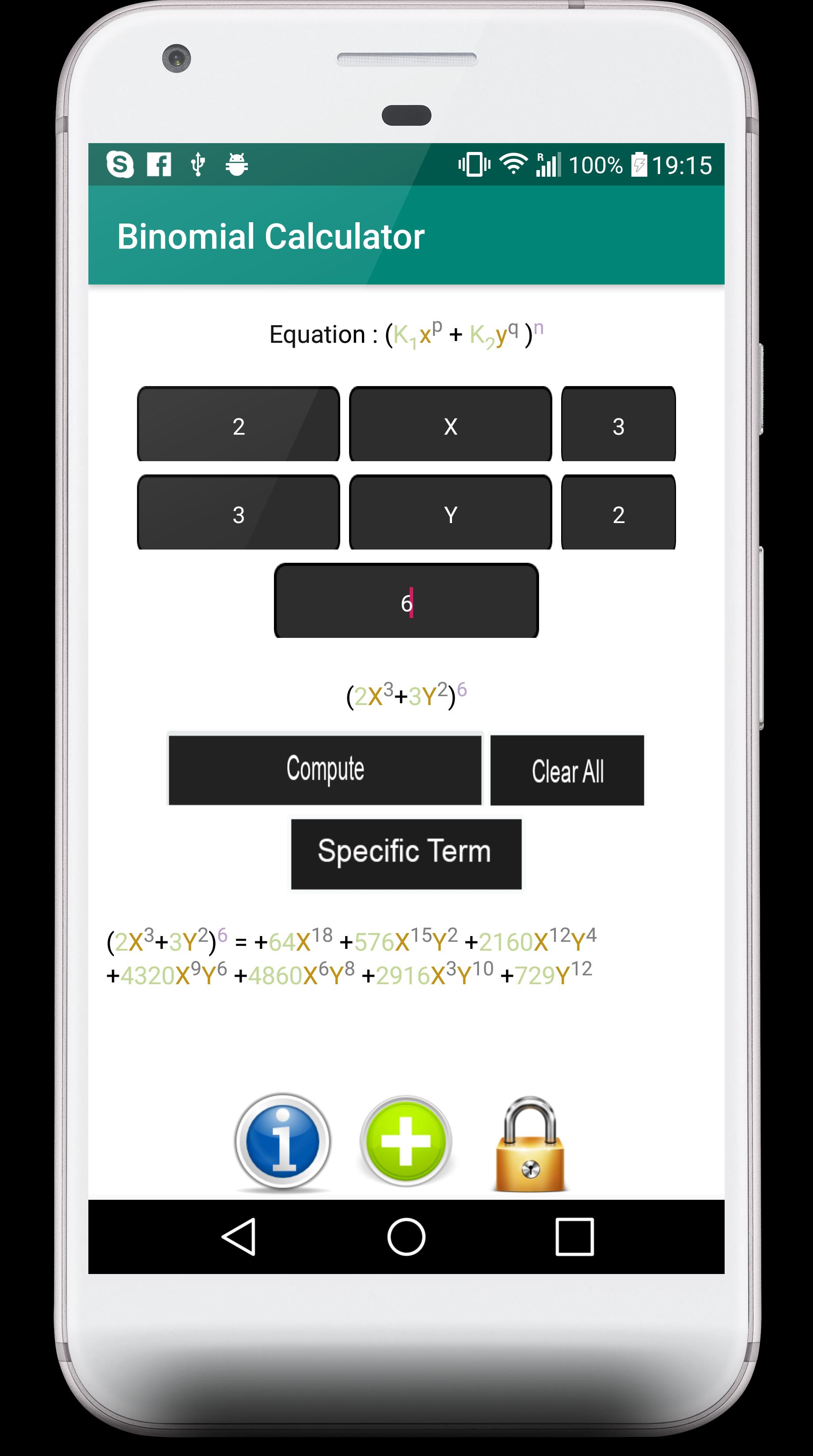 Binomial Calculator pour Android - Téléchargez l'APK