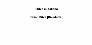 Bibbia in italiano