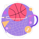 Hoop ball for coupons icono
