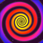 Optical illusion. Spiral icon