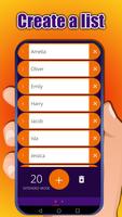 Roulette of names 海報