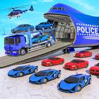 Police Car Transport Car Game icône