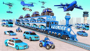 Police Car Transport Car Game Affiche