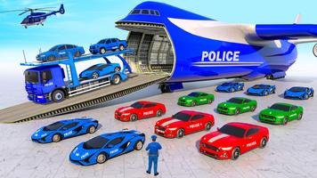 Police Car Transport Car Game تصوير الشاشة 1