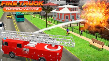 Fire Truck Emergency Rescue - Driving Simulator screenshot 2