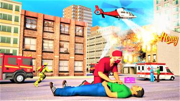 Ambulance Rescue Games offline poster