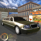 City limo luxury taxi icon