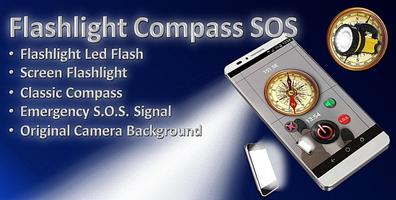 Flashlight Compass SOS स्क्रीनशॉट 2